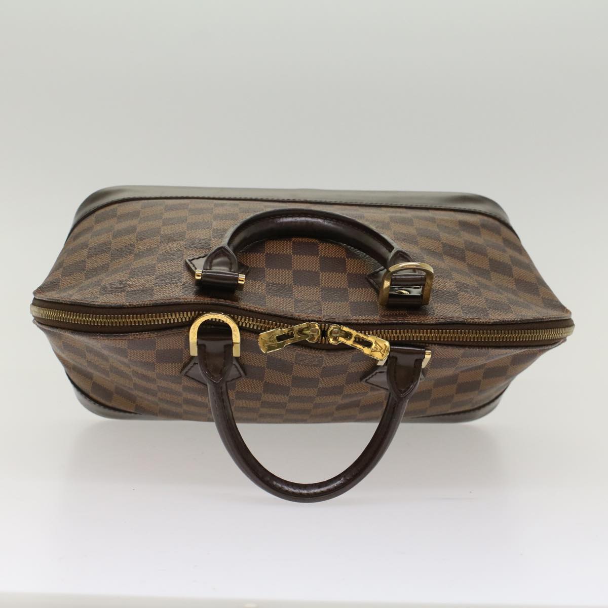 LOUIS VUITTON Damier Ebene Alma Hand Bag N51131 LV Auth 48719