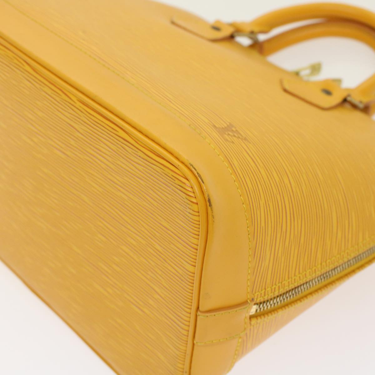 LOUIS VUITTON Epi Alma Hand Bag Tassili Yellow M52149 LV Auth 48735