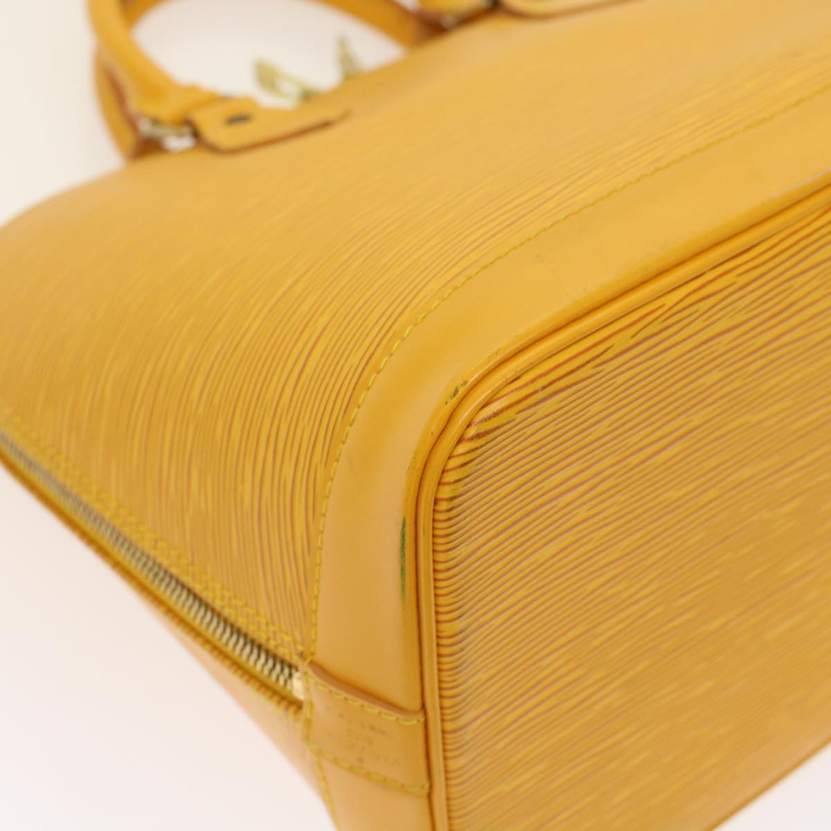 LOUIS VUITTON Epi Alma Hand Bag Tassili Yellow M52149 LV Auth 48735