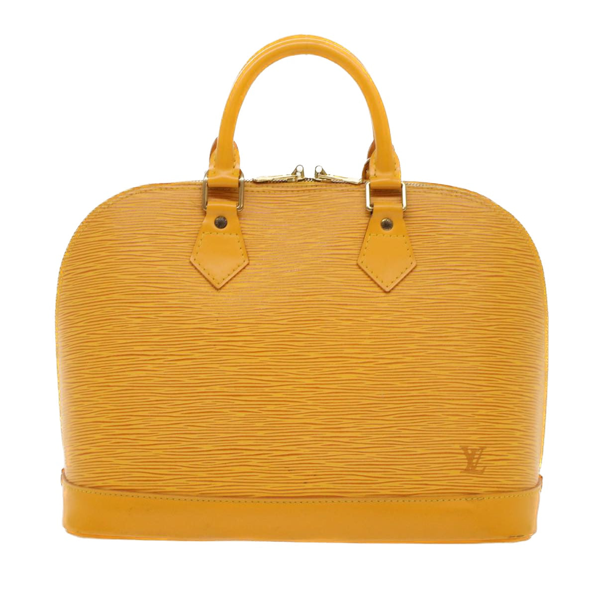 LOUIS VUITTON Epi Alma Hand Bag Tassili Yellow M52149 LV Auth 48735