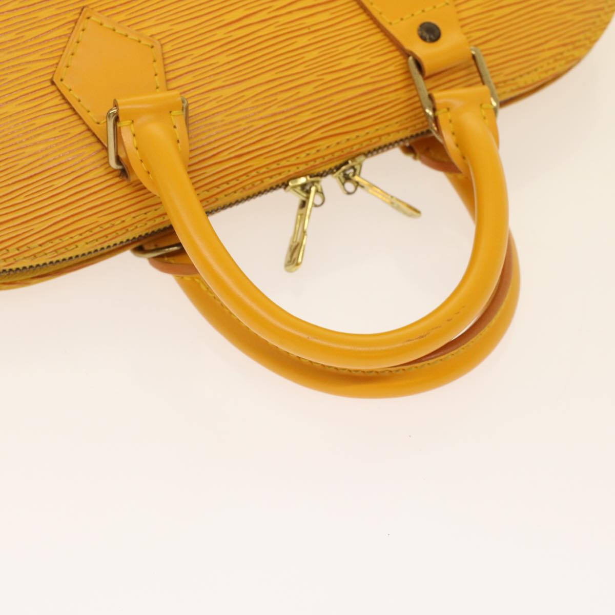 LOUIS VUITTON Epi Alma Hand Bag Tassili Yellow M52149 LV Auth 48735