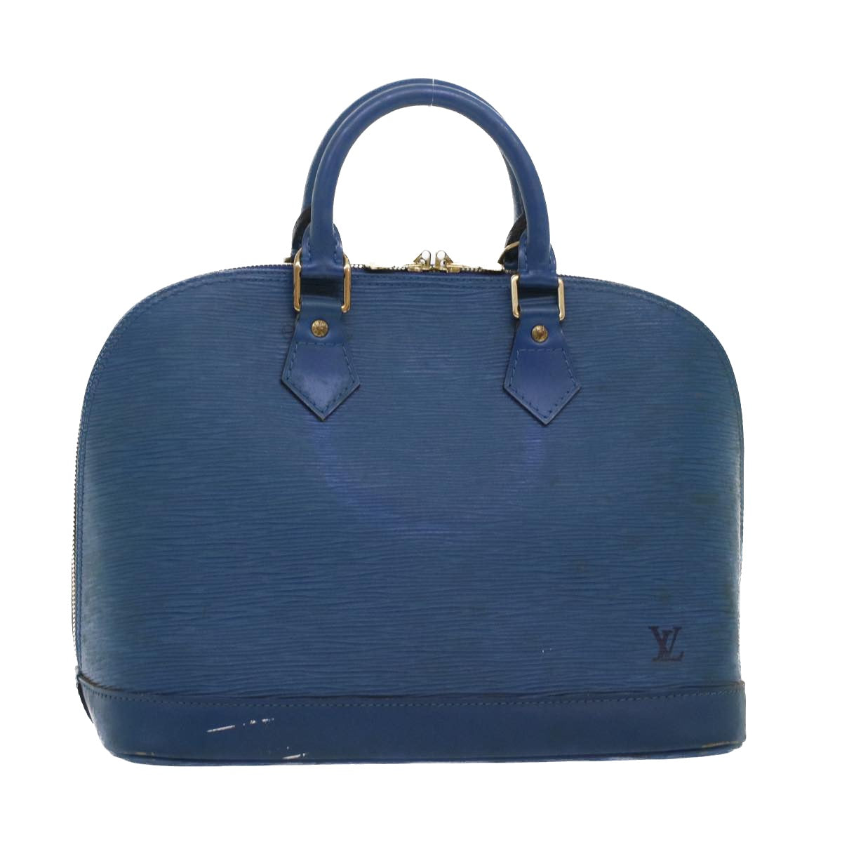 LOUIS VUITTON Epi Alma Hand Bag Toledo Blue M52145 LV Auth 48736