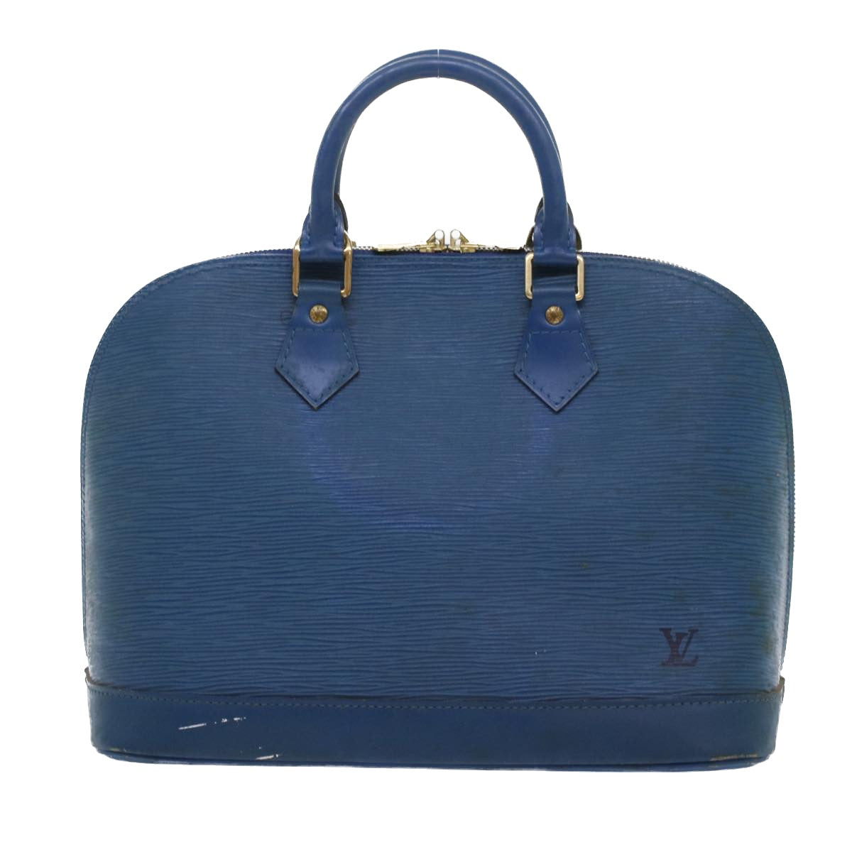 LOUIS VUITTON Epi Alma Hand Bag Toledo Blue M52145 LV Auth 48736