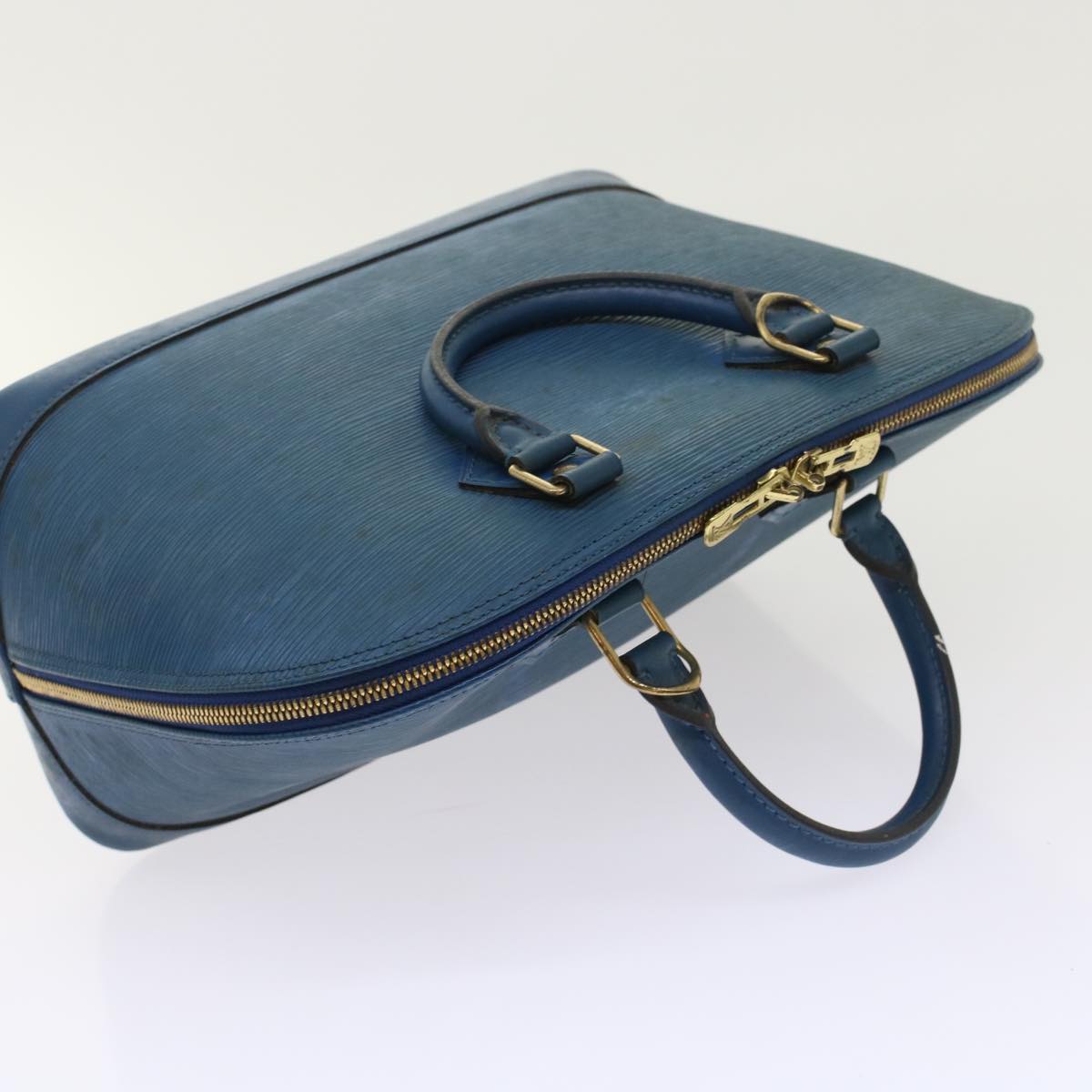 LOUIS VUITTON Epi Alma Hand Bag Toledo Blue M52145 LV Auth 48736