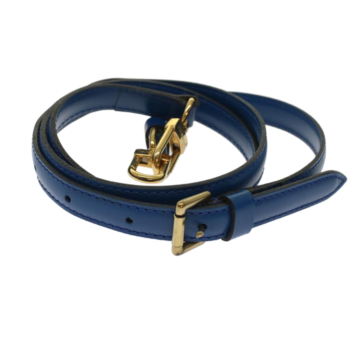 LOUIS VUITTON Epi Shoulder Strap 36.2""-43.3"" Blue LV Auth 48743