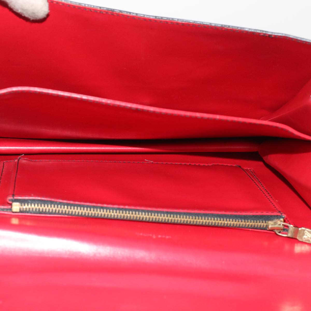 LOUIS VUITTON Epi Free Run Shoulder Bag Red Black M52417 LV Auth 48830