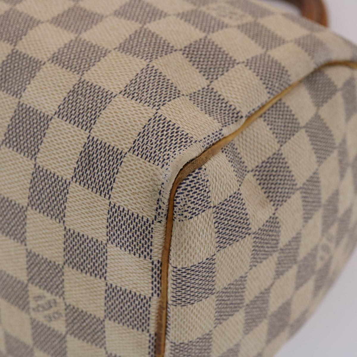 LOUIS VUITTON Damier Azur Speedy 25 Hand Bag N41534 LV Auth 48832