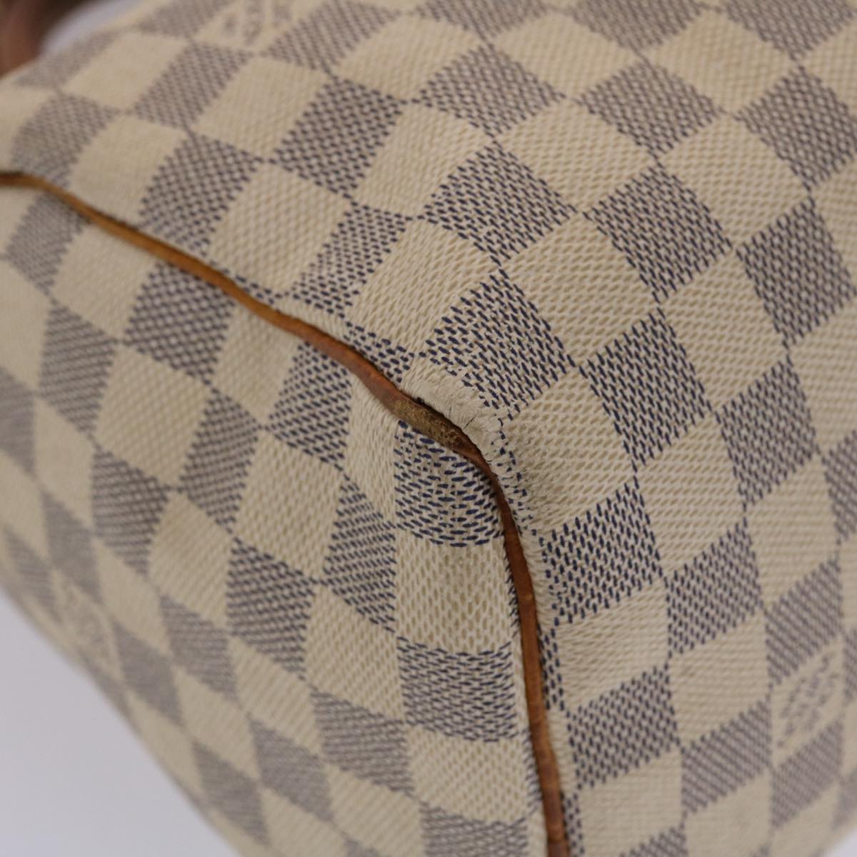 LOUIS VUITTON Damier Azur Speedy 25 Hand Bag N41534 LV Auth 48832