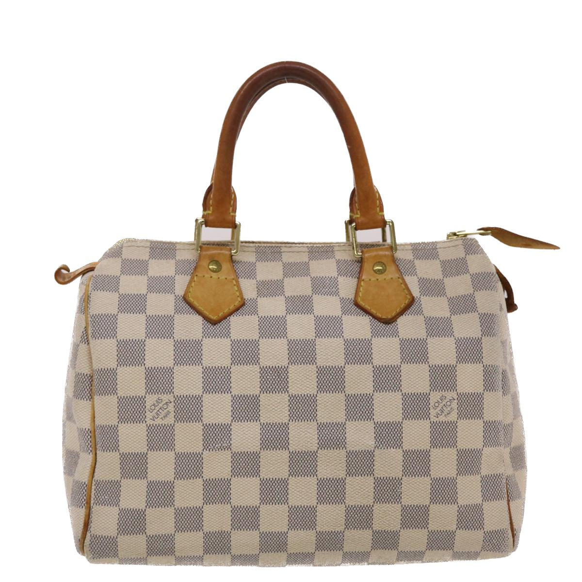 LOUIS VUITTON Damier Azur Speedy 25 Hand Bag N41534 LV Auth 48832