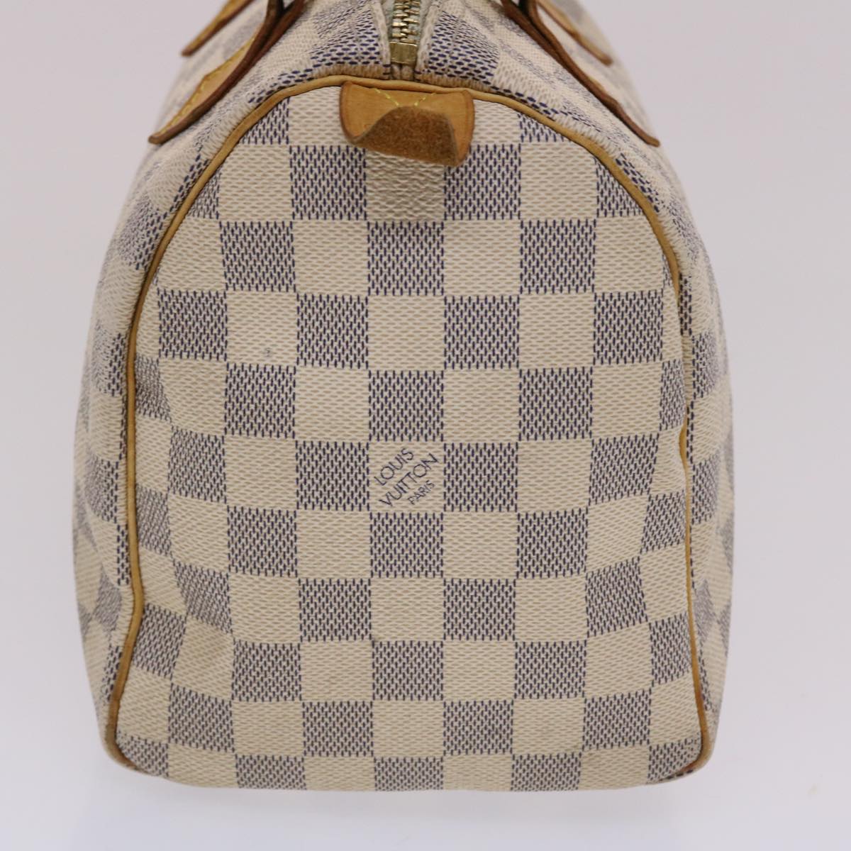 LOUIS VUITTON Damier Azur Speedy 25 Hand Bag N41534 LV Auth 48832