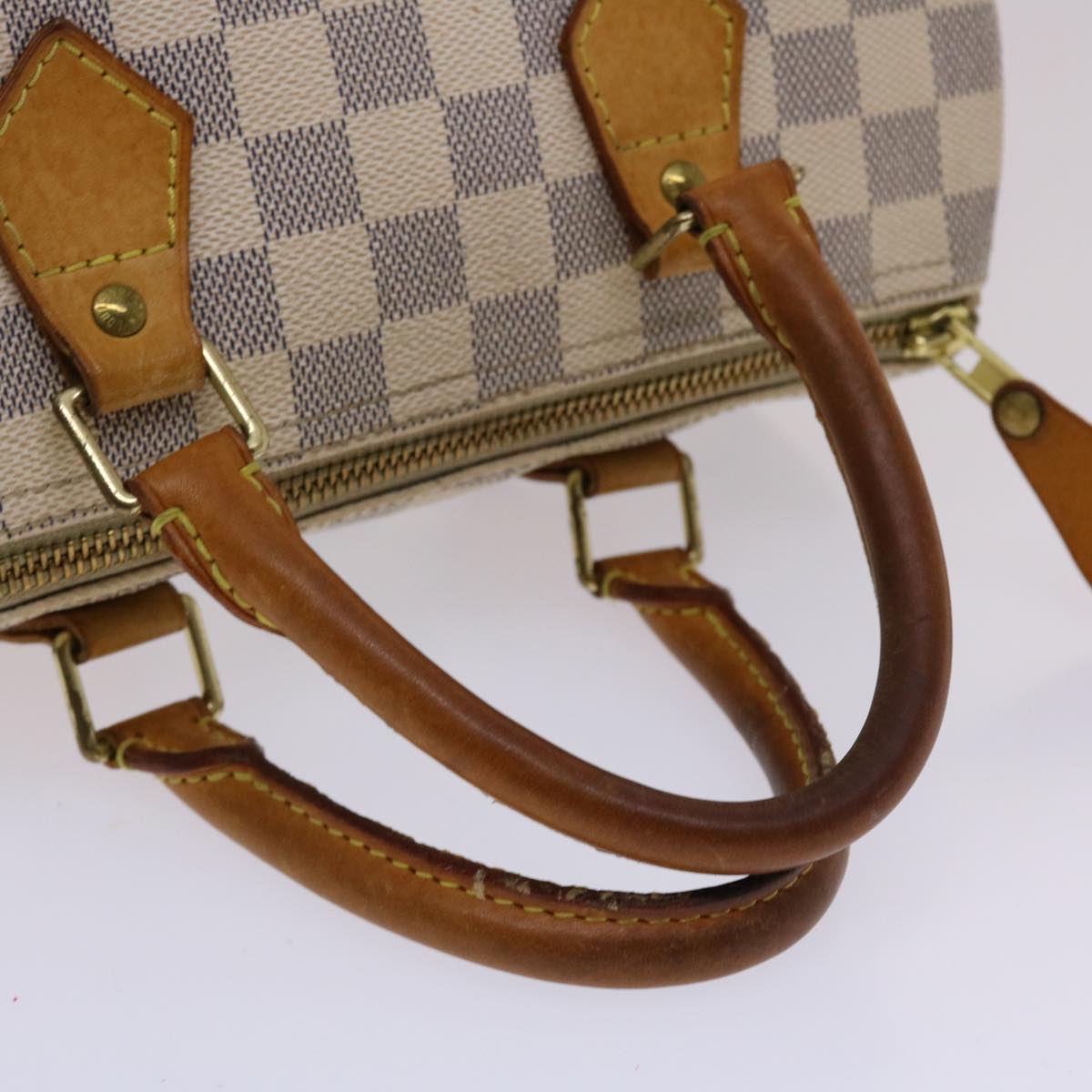 LOUIS VUITTON Damier Azur Speedy 25 Hand Bag N41534 LV Auth 48832