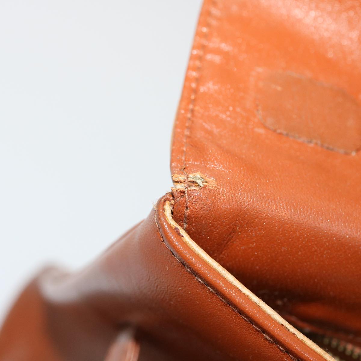 MCM Vicetos Logogram Hand Bag PVC Leather Brown Black Auth 48855