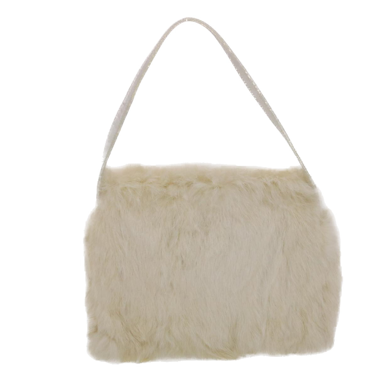 Burberrys Shoulder Bag Fur White Auth 48885 - 0