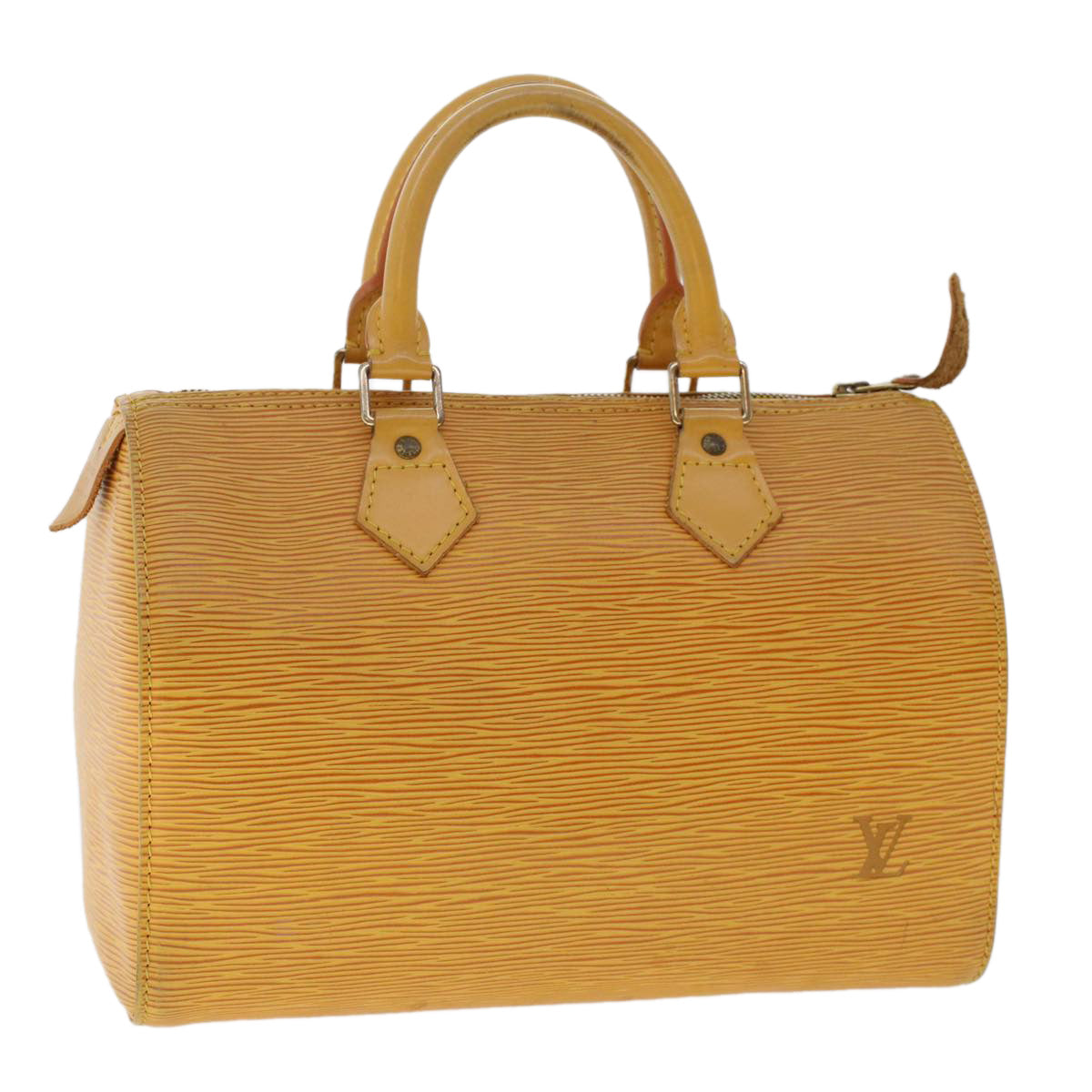 LOUIS VUITTON Epi Speedy 25 Hand Bag Tassili Yellow M43019 LV Auth 48899