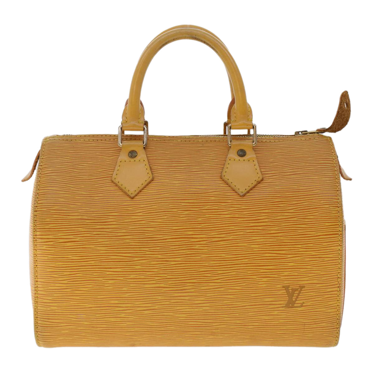 LOUIS VUITTON Epi Speedy 25 Hand Bag Tassili Yellow M43019 LV Auth 48899