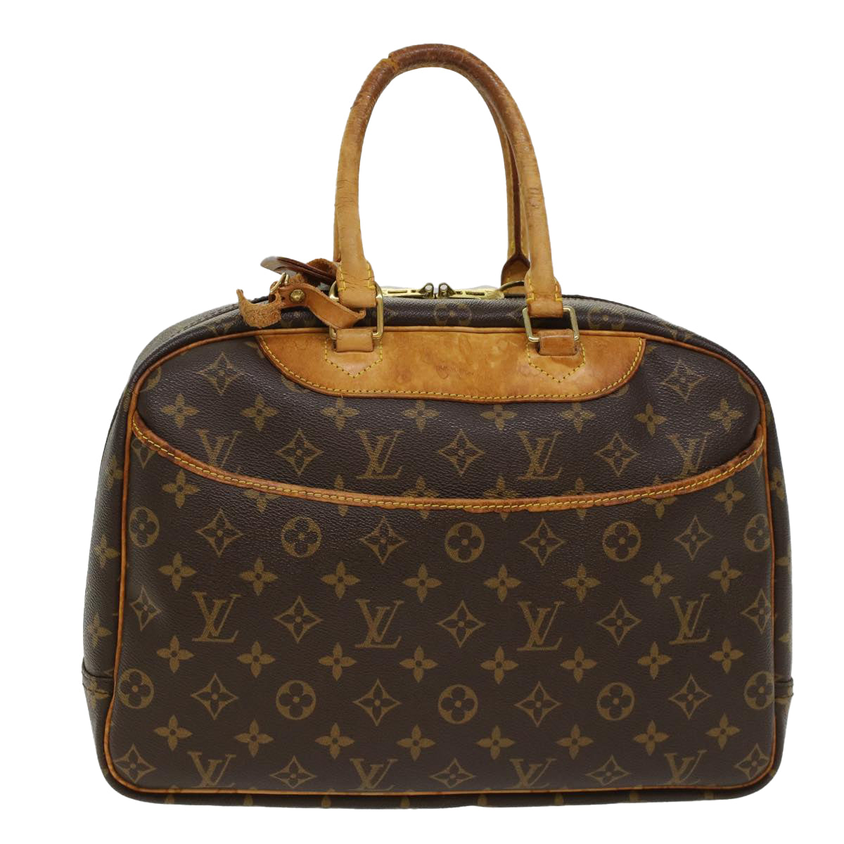 LOUIS VUITTON Monogram Deauville Hand Bag M47270 LV Auth 48928