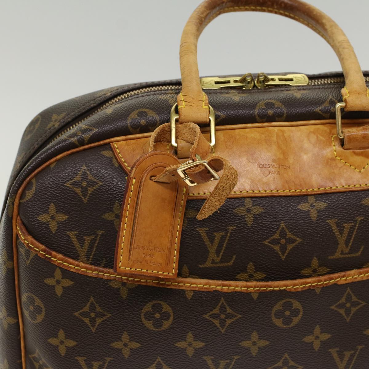 LOUIS VUITTON Monogram Deauville Hand Bag M47270 LV Auth 48928