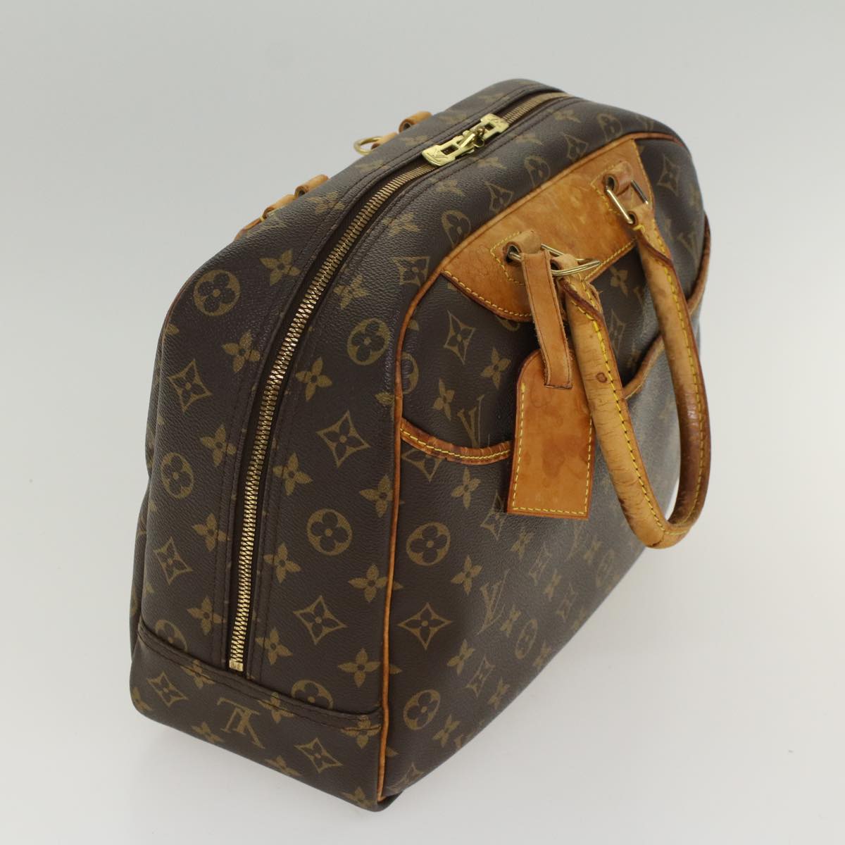 LOUIS VUITTON Monogram Deauville Hand Bag M47270 LV Auth 48928