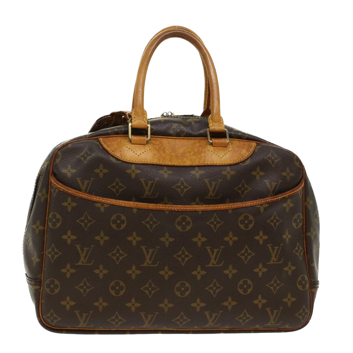 LOUIS VUITTON Monogram Deauville Hand Bag M47270 LV Auth 48929