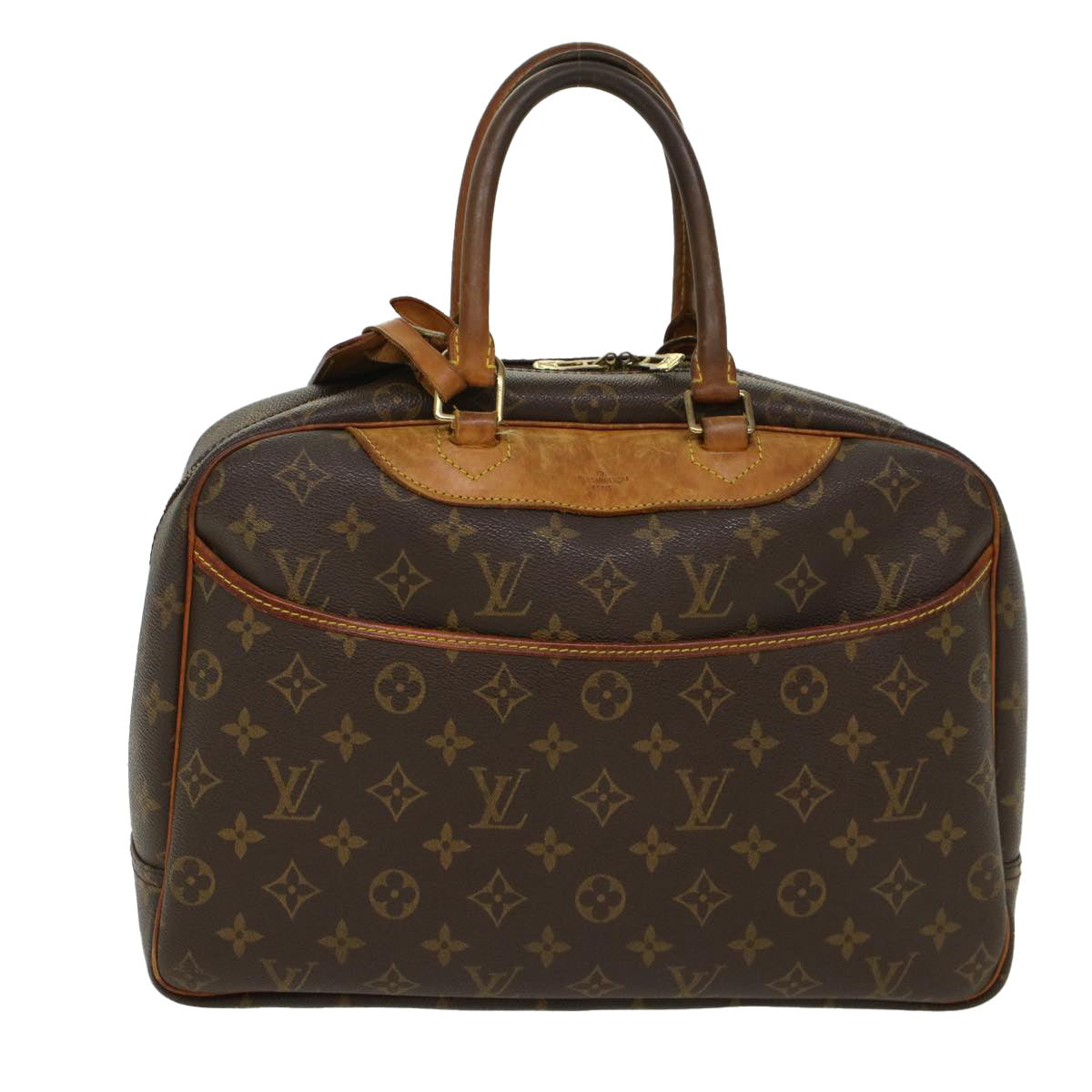 LOUIS VUITTON Monogram Deauville Hand Bag M47270 LV Auth 48930