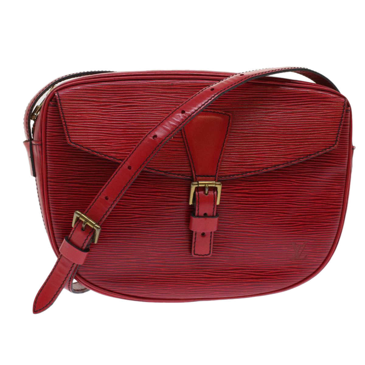 LOUIS VUITTON Epi Jeune Fille Shoulder Bag Red M52157 LV Auth 48954