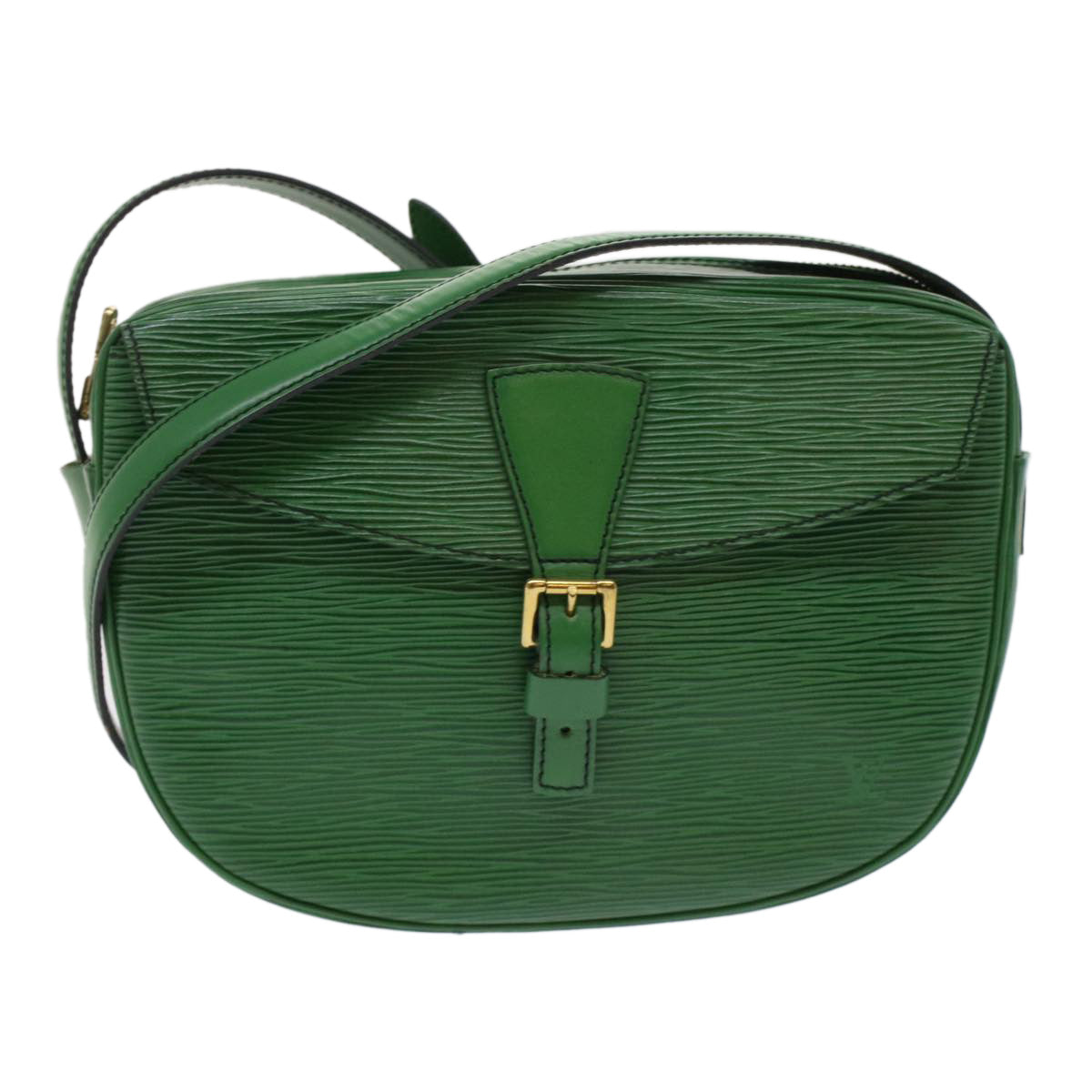 LOUIS VUITTON Epi June Feuille Shoulder Bag Green M52154 LV Auth 48956