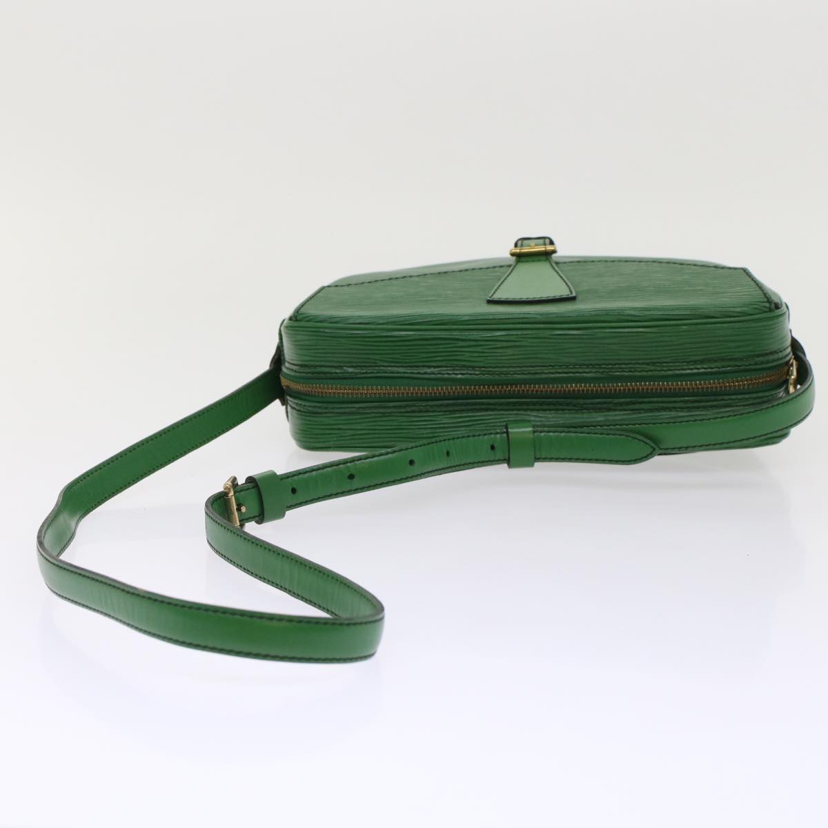 LOUIS VUITTON Epi June Feuille Shoulder Bag Green M52154 LV Auth 48956