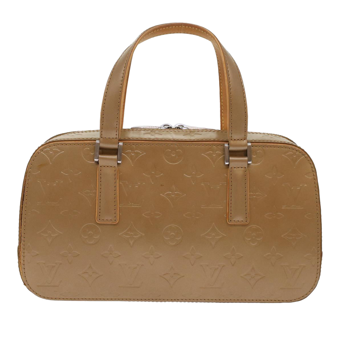 LOUIS VUITTON Monogram Mat Shelton Hand Bag Noisette M55177 LV Auth 49001