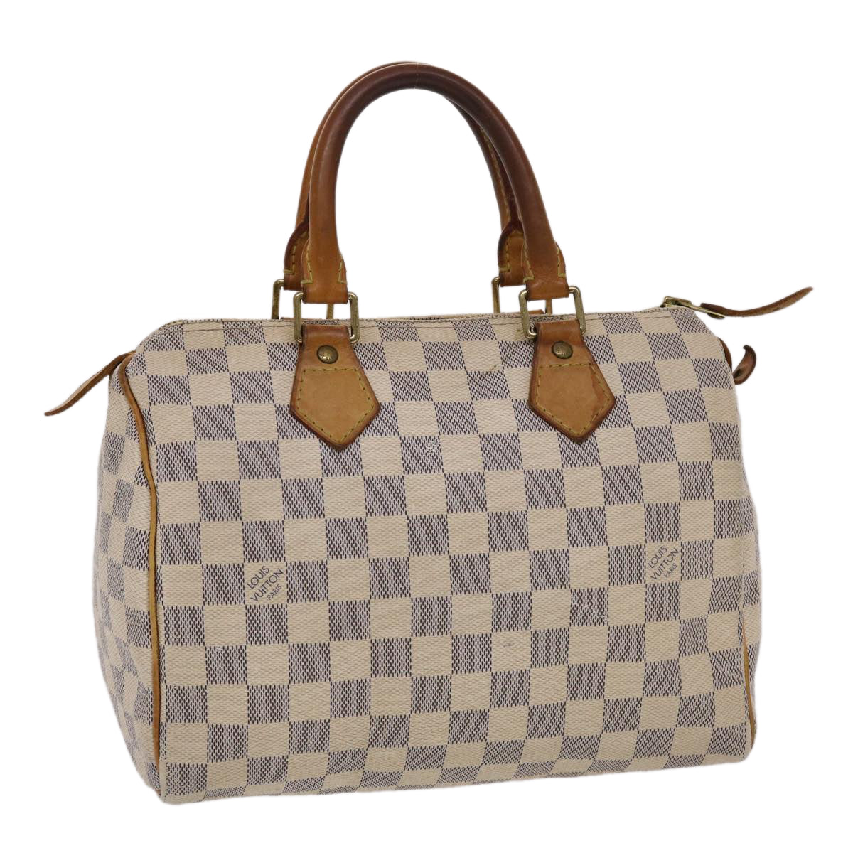 LOUIS VUITTON Damier Azur Speedy 25 Hand Bag N41534 LV Auth 49015