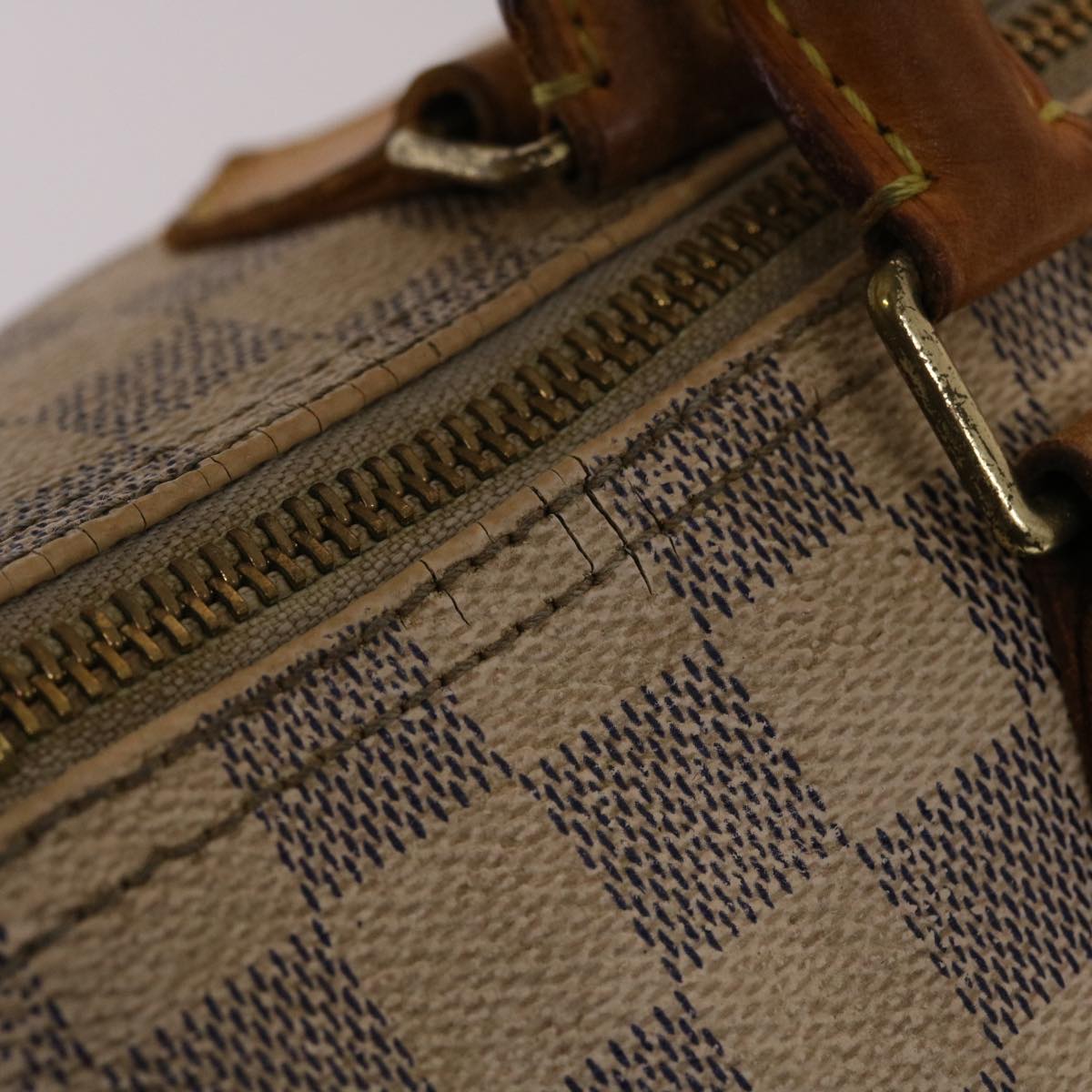 LOUIS VUITTON Damier Azur Speedy 30 Hand Bag N41533 LV Auth 49016