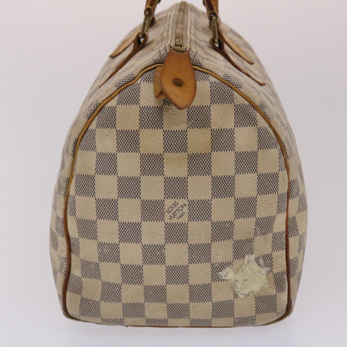 LOUIS VUITTON Damier Azur Speedy 30 Hand Bag N41533 LV Auth 49016