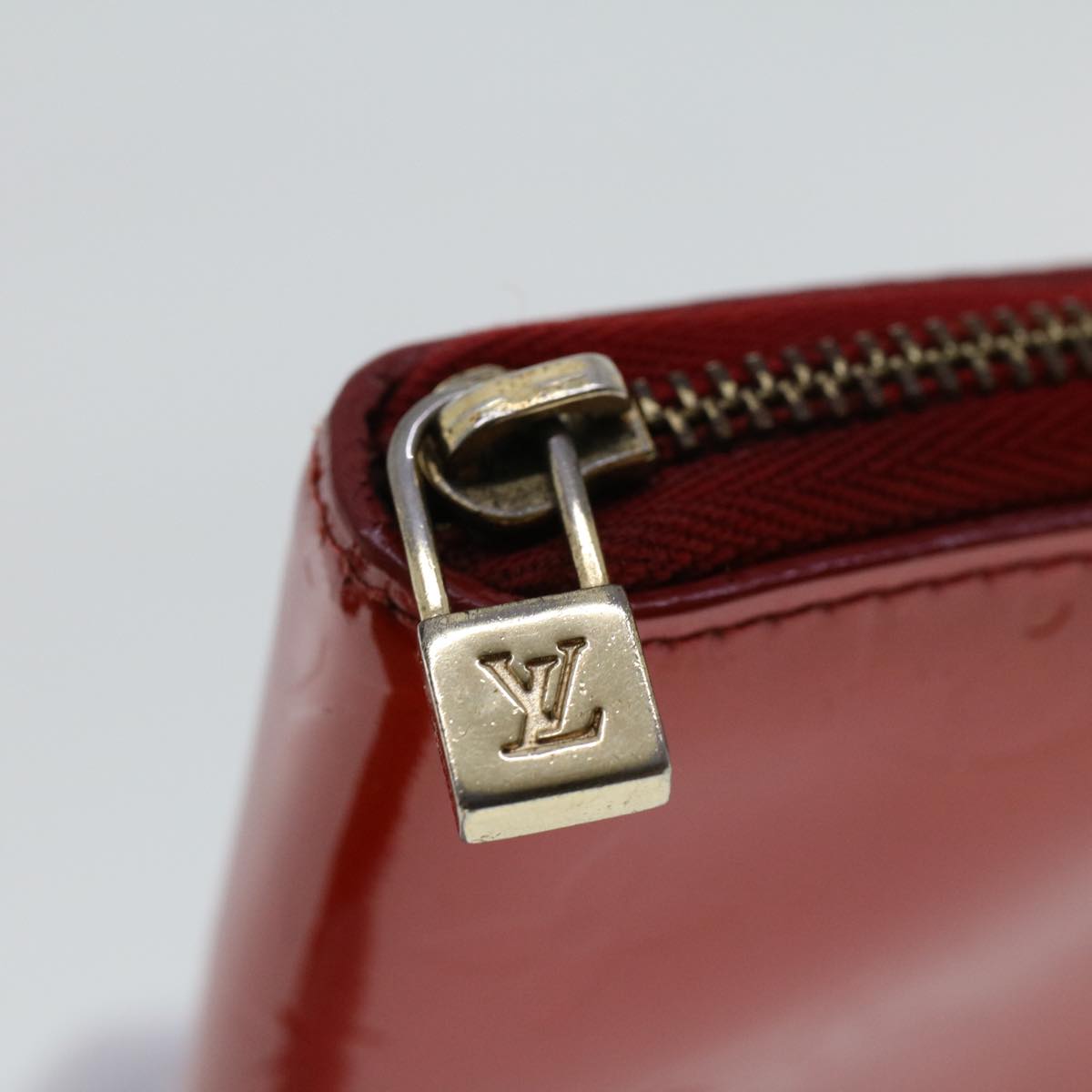 LOUIS VUITTON Monogram Vernis Eldridge Wallet Rouge M91159 LV Auth 49157