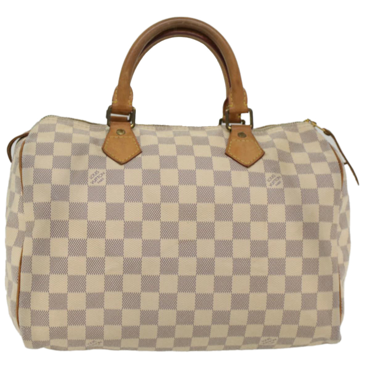 LOUIS VUITTON Damier Azur Speedy 30 Hand Bag N41533 LV Auth 49232