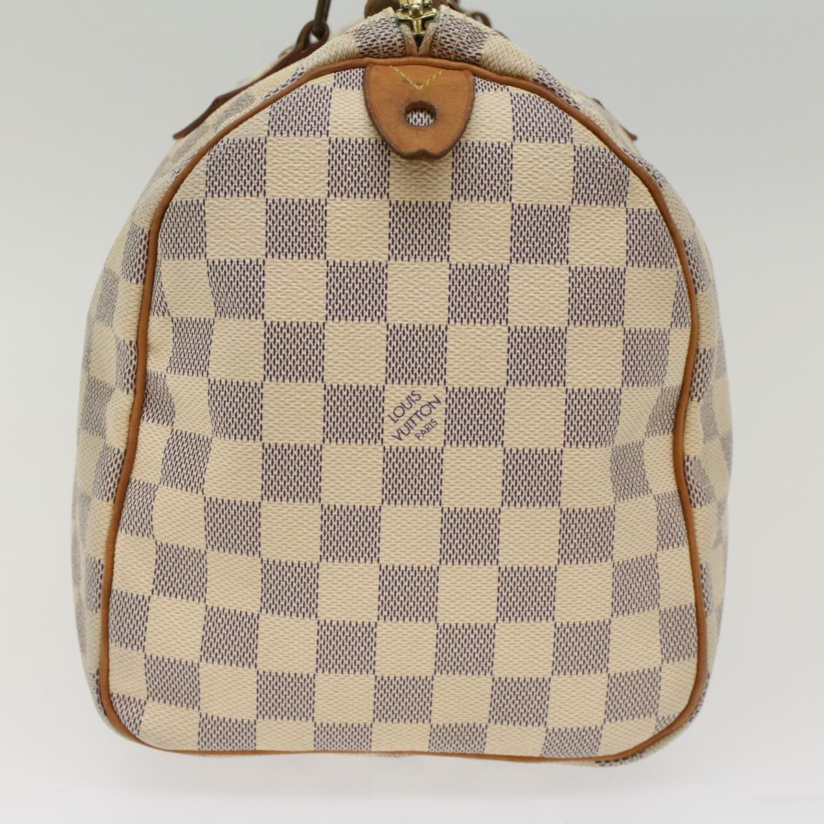 LOUIS VUITTON Damier Azur Speedy 30 Hand Bag N41533 LV Auth 49232