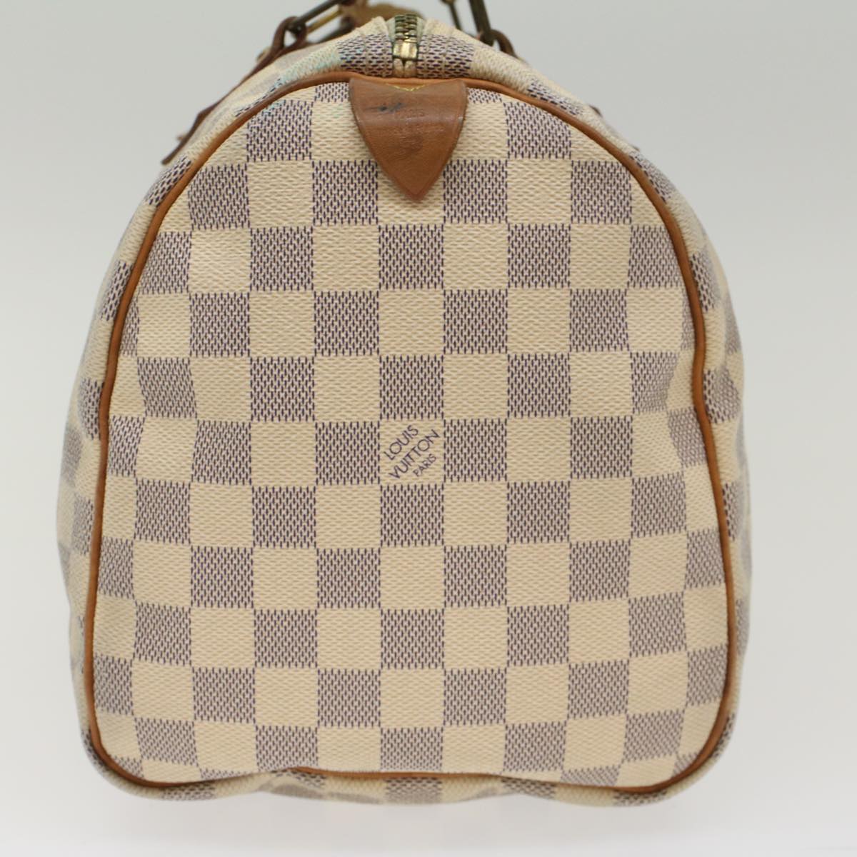 LOUIS VUITTON Damier Azur Speedy 30 Hand Bag N41533 LV Auth 49232