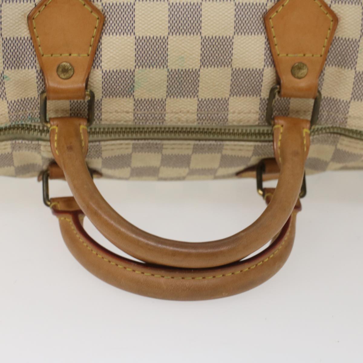 LOUIS VUITTON Damier Azur Speedy 30 Hand Bag N41533 LV Auth 49232