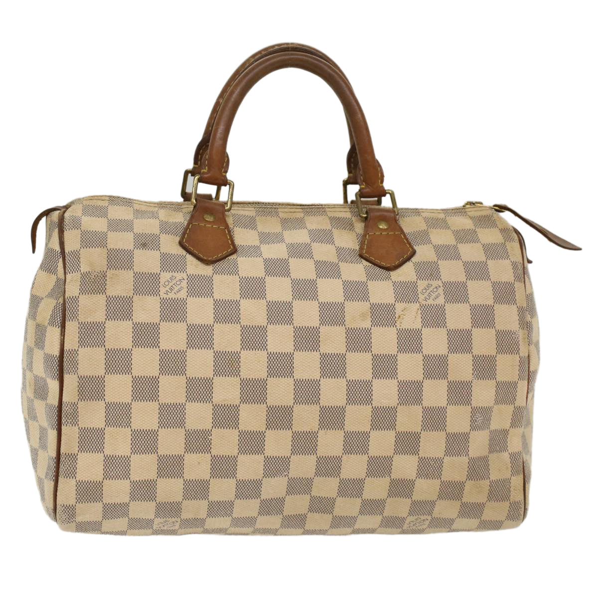 LOUIS VUITTON Damier Azur Speedy 30 Hand Bag N41533 LV Auth 49233