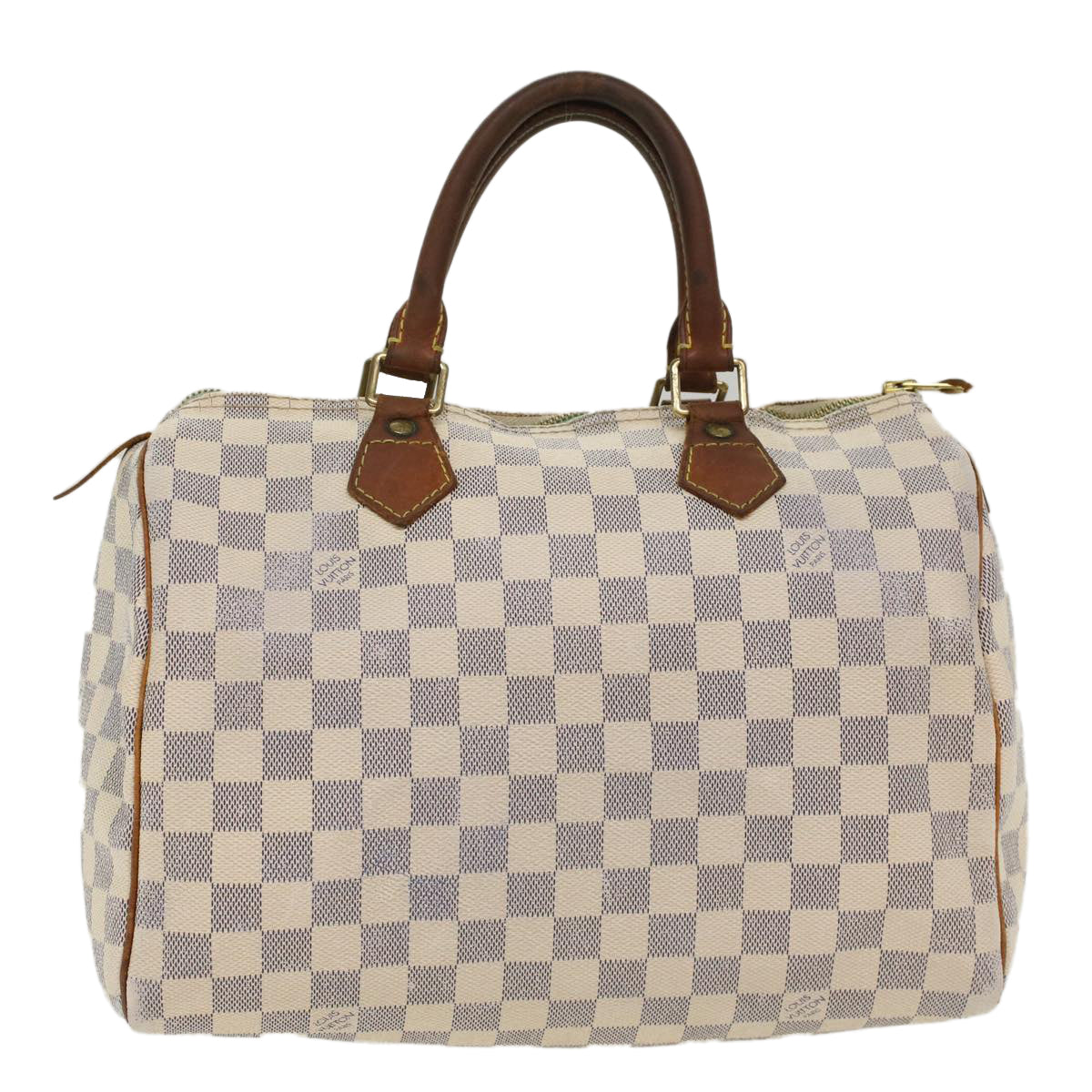 LOUIS VUITTON Damier Azur Speedy 30 Hand Bag N41533 LV Auth 49234