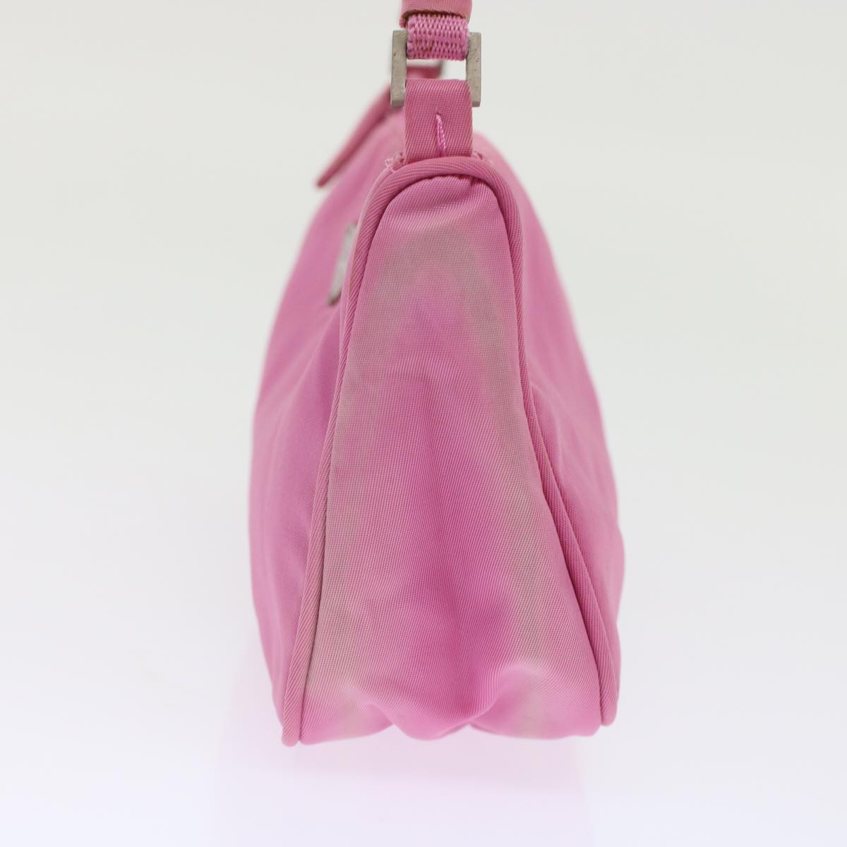 PRADA Accessory Pouch Nylon Pink Auth 49322