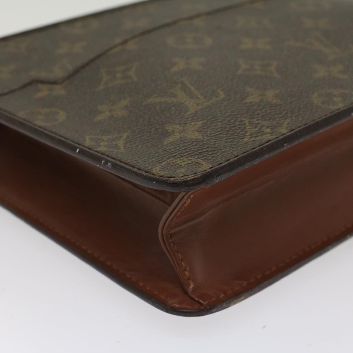 LOUIS VUITTON Monogram Pochette Homme Clutch Bag M51795 LV Auth 49338