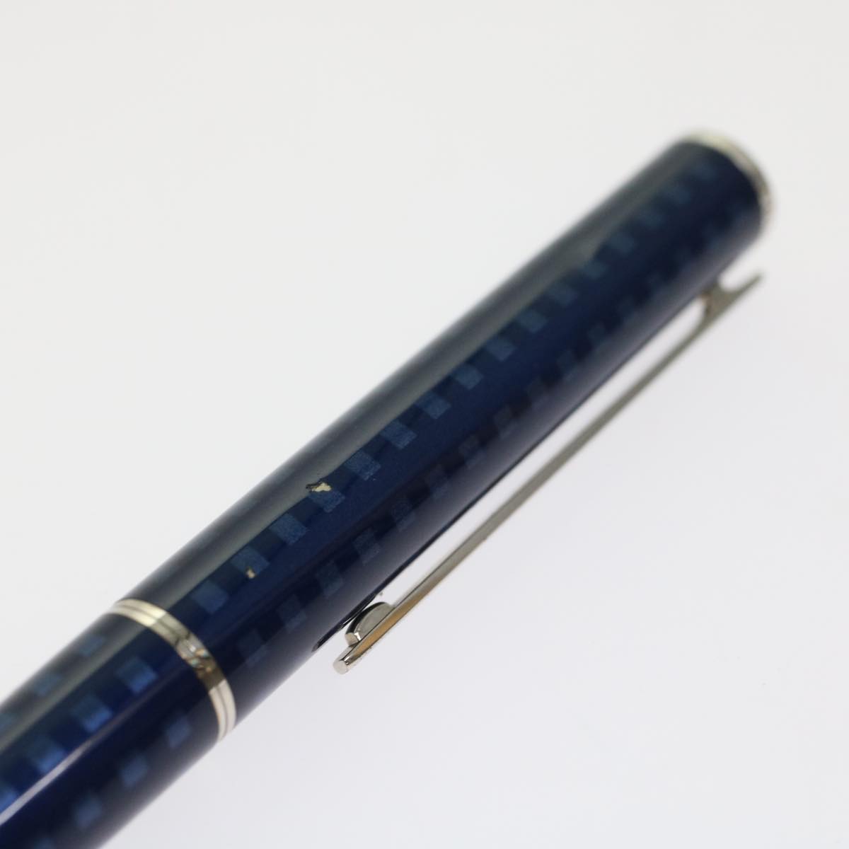 LOUIS VUITTON Ballpoint Pen Blue LV Auth 49343