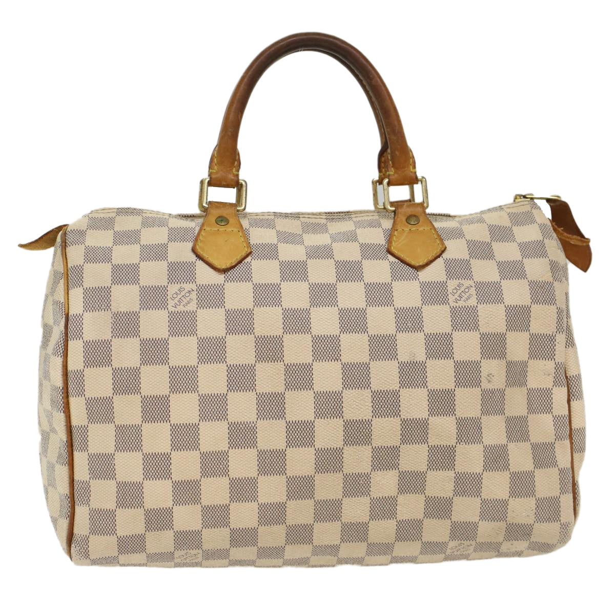 LOUIS VUITTON Damier Azur Speedy 30 Hand Bag N41533 LV Auth 49351