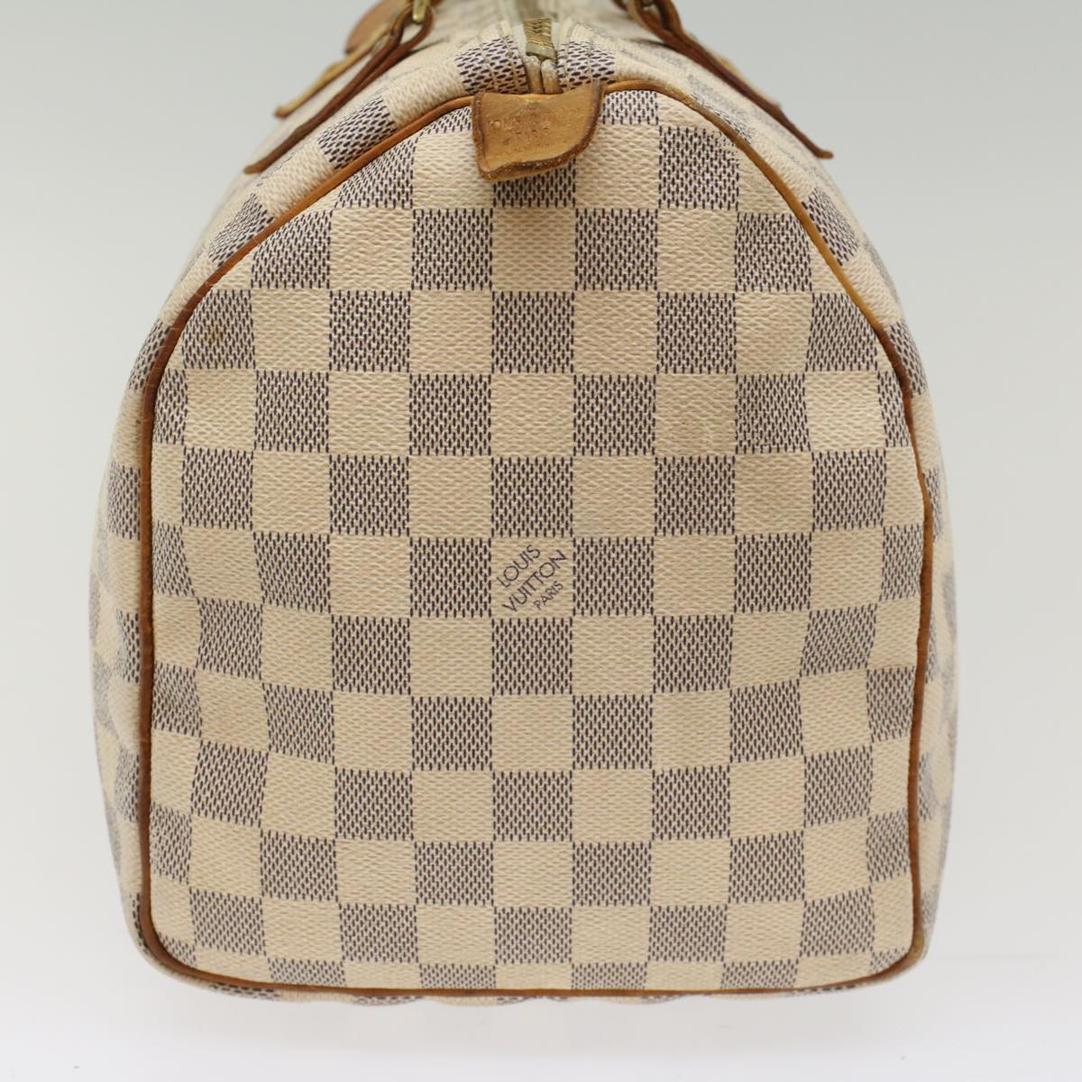 LOUIS VUITTON Damier Azur Speedy 30 Hand Bag N41533 LV Auth 49351