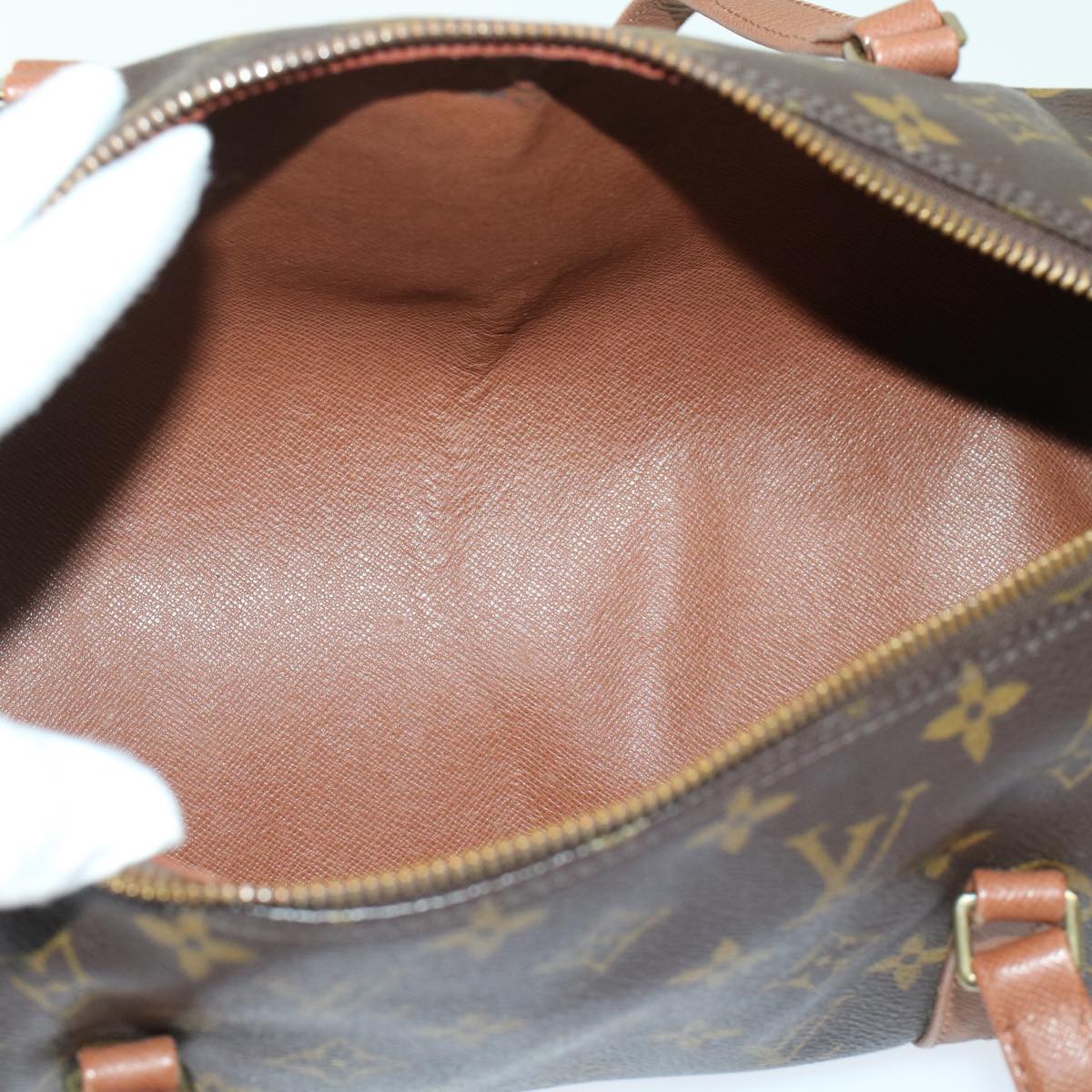 LOUIS VUITTON Monogram Papillon 30 Hand Bag M51385 LV Auth 49406