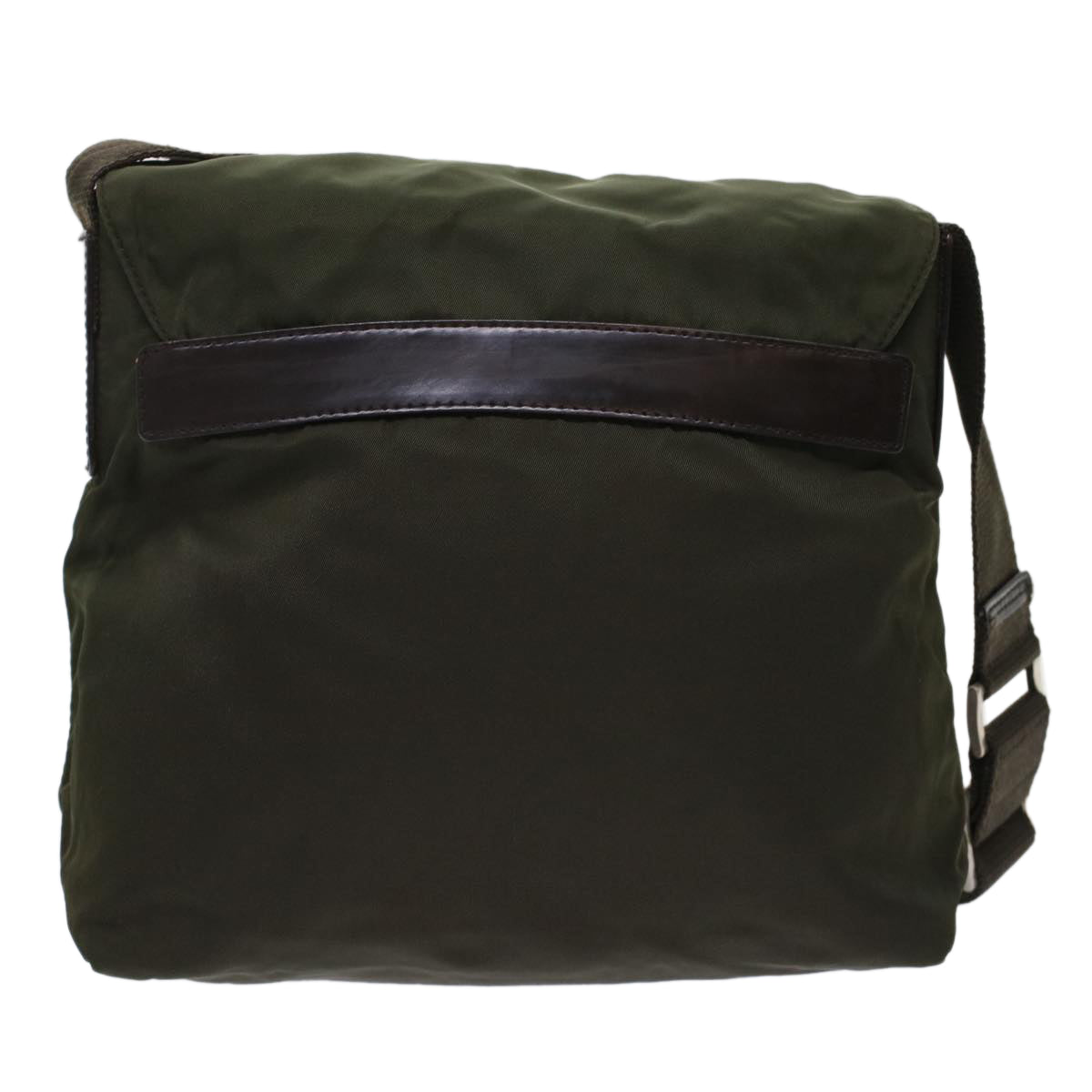 PRADA Shoulder Bag Nylon Khaki Auth 49412 - 0