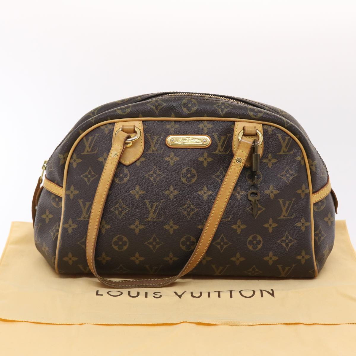 LOUIS VUITTON Monogram Montorgueil PM Hand Bag M95565 LV Auth 49427