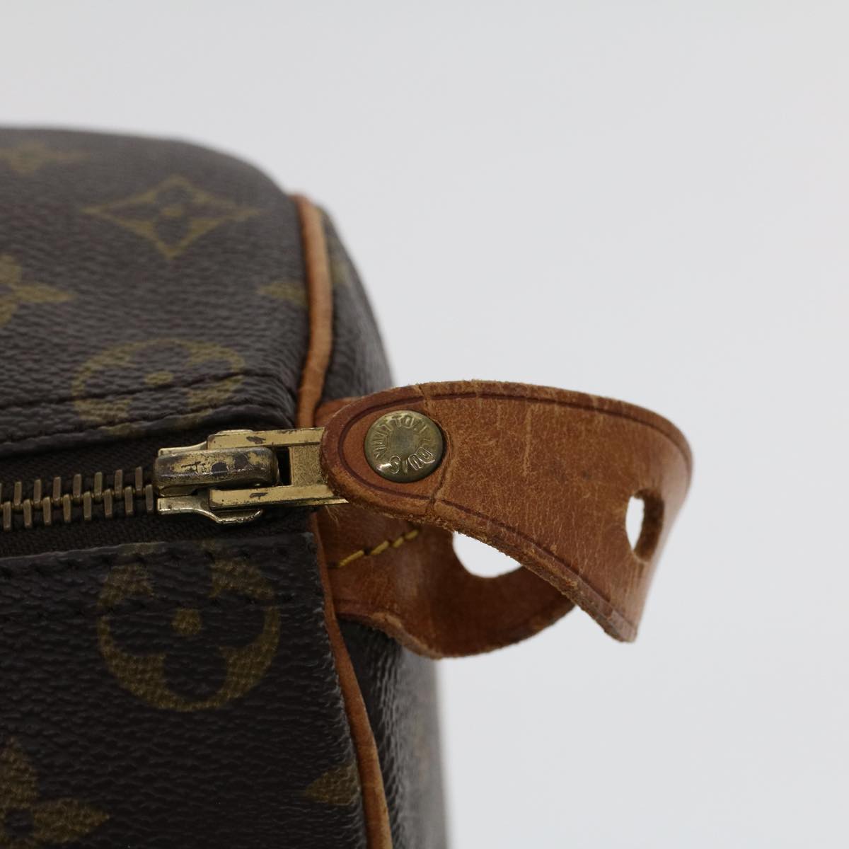 LOUIS VUITTON Monogram Speedy 35 Hand Bag M41524 LV Auth 49443