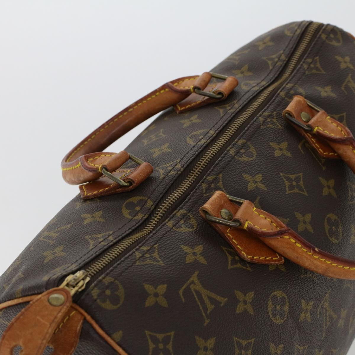 LOUIS VUITTON Monogram Speedy 35 Hand Bag M41524 LV Auth 49443