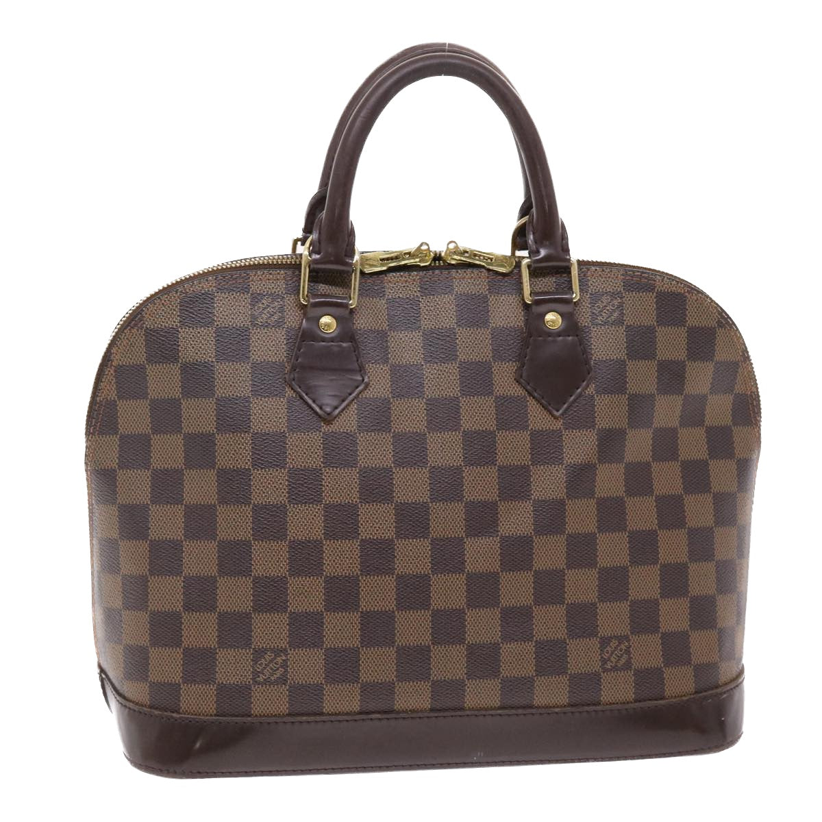 LOUIS VUITTON Damier Ebene Alma Hand Bag N51131 LV Auth 49449