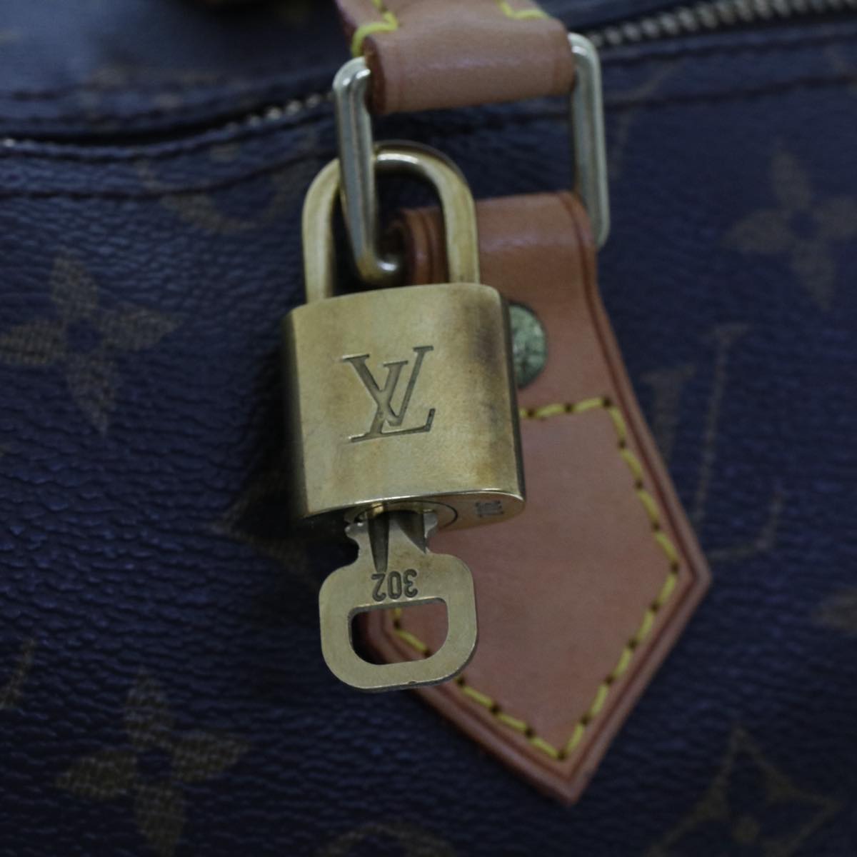 LOUIS VUITTON Monogram Speedy 35 Hand Bag M41524 LV Auth 49460